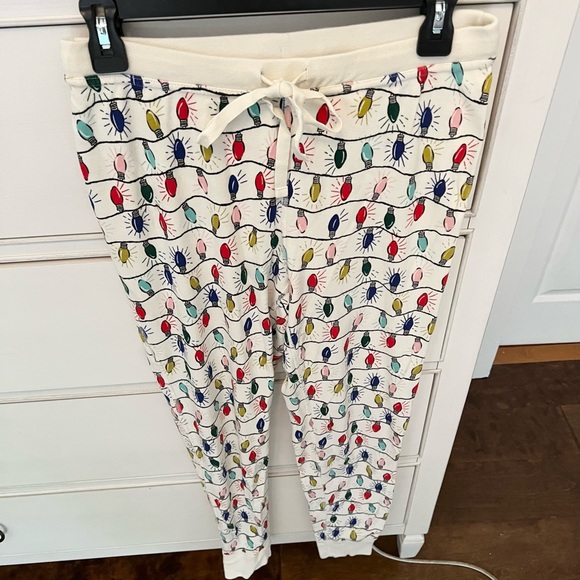 Like New - Hanna Andersson Holiday Print Long John Pajama Pants - Picture 2 of 10